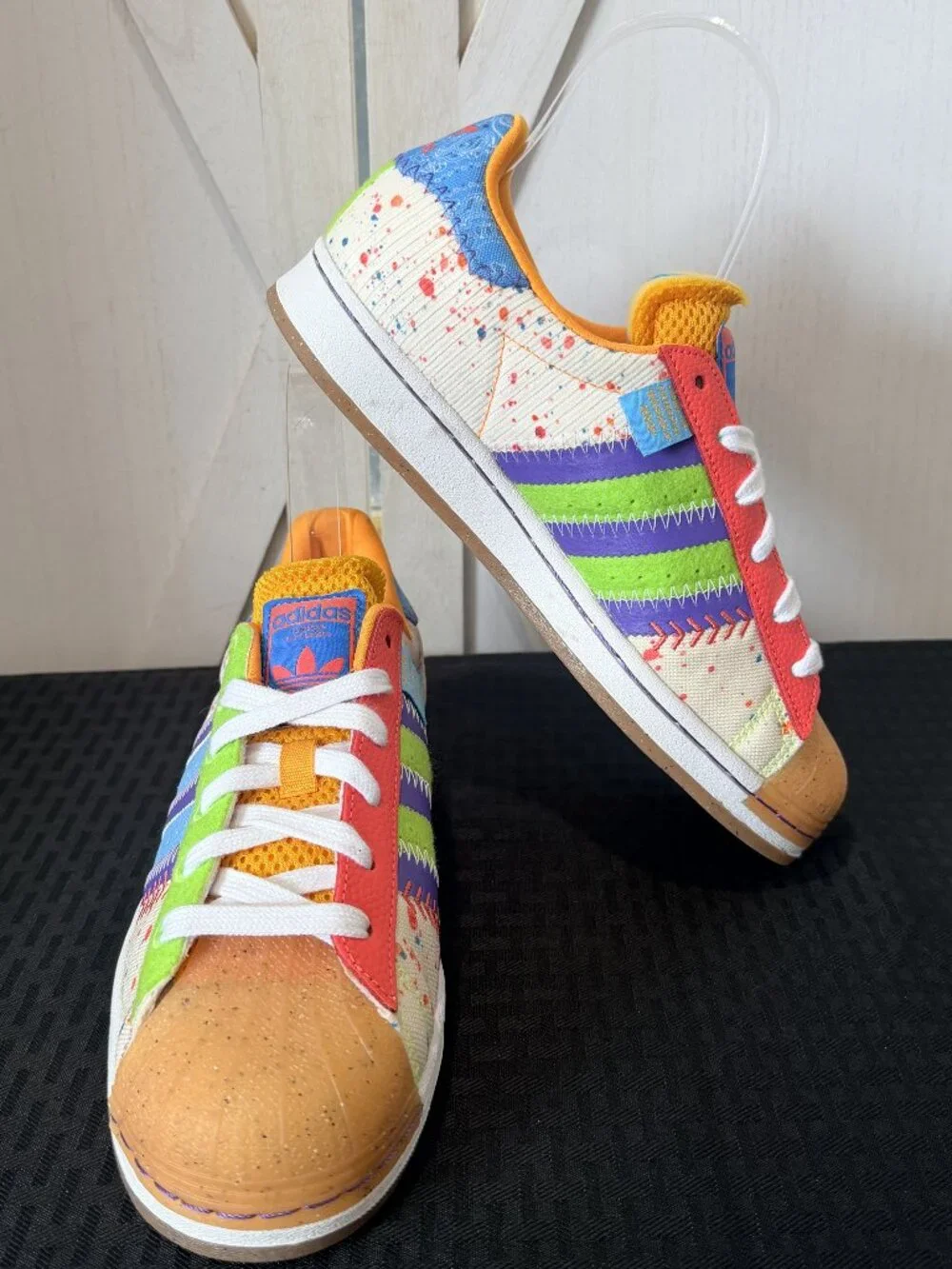 adidas x S.E.E.D. Superstar G20 CM 201 Paint Splattered Size 7 GX2235